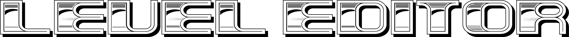 Level Editor Regular font