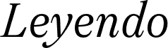 Leyendo DEMO Italic