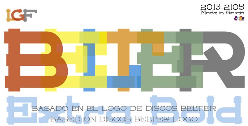 LGF BELTER VINILOS Schriftart