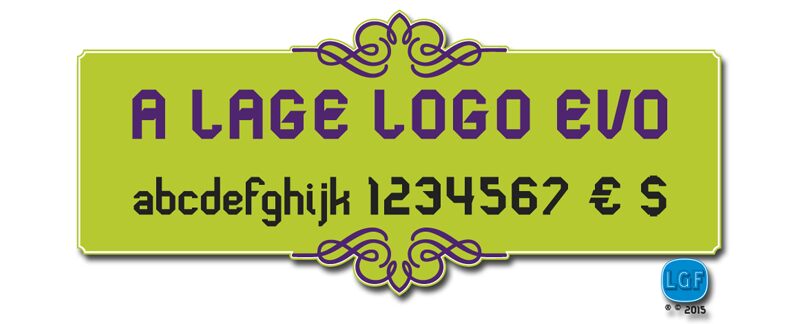 LGF LAGE LOGO tresD Schriftart