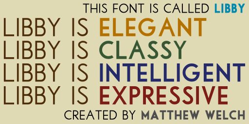Libby الخط