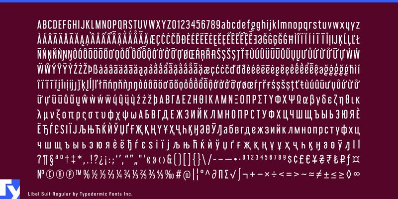 Libel Suit Czcionka