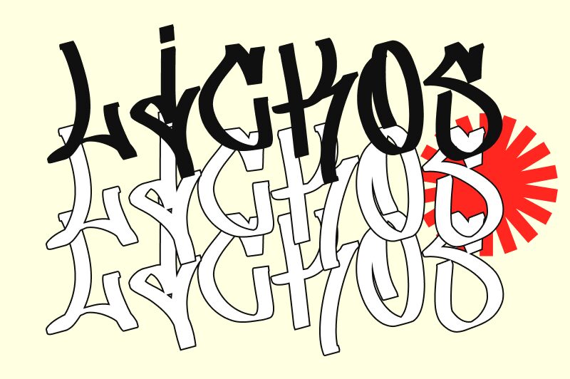 Lickos Graffiti Czcionka