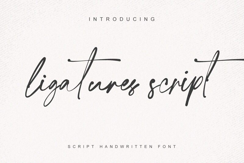 ligatures-script Schriftart