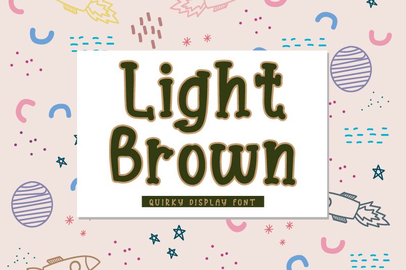 Light Brown Schriftart