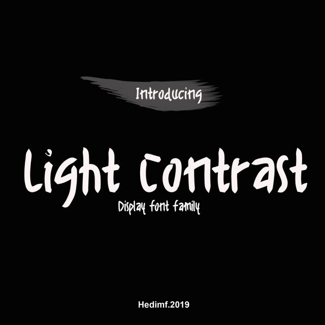 Light contrast Druh písma