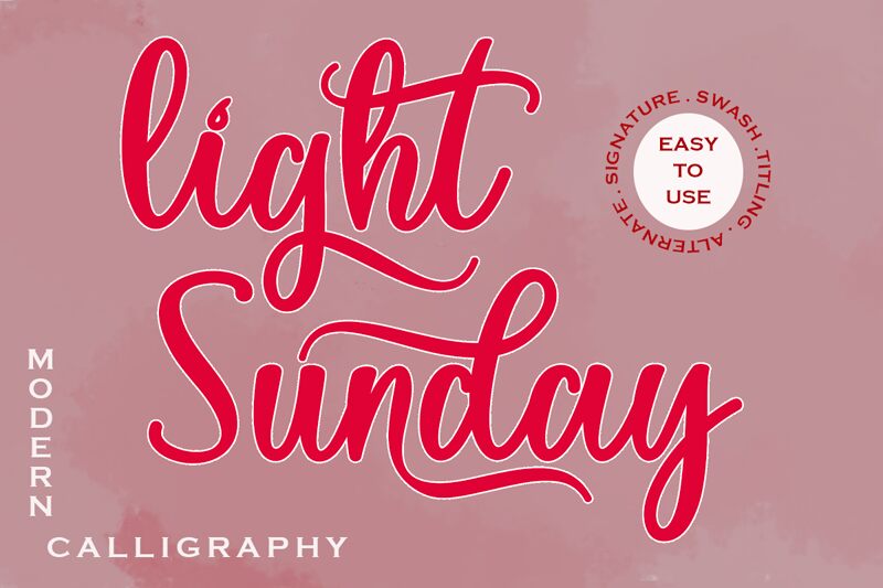 Light Sunday Czcionka