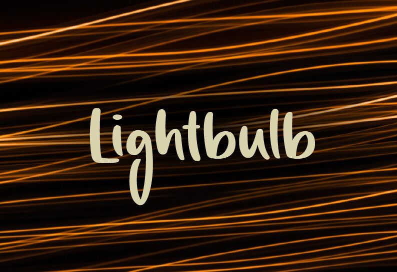 Lightbulb Czcionka