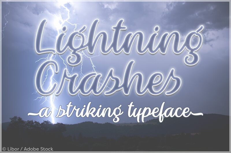 Lightning Crashes Schriftart