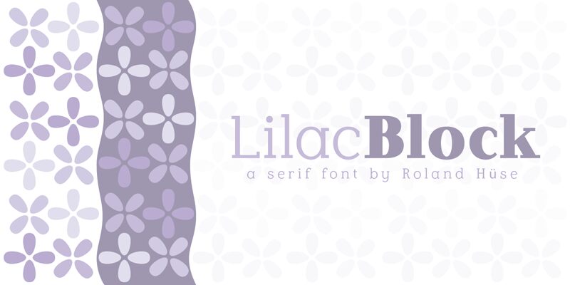 Lilac Block Druh písma