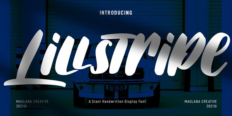 Lillstripe Schriftart