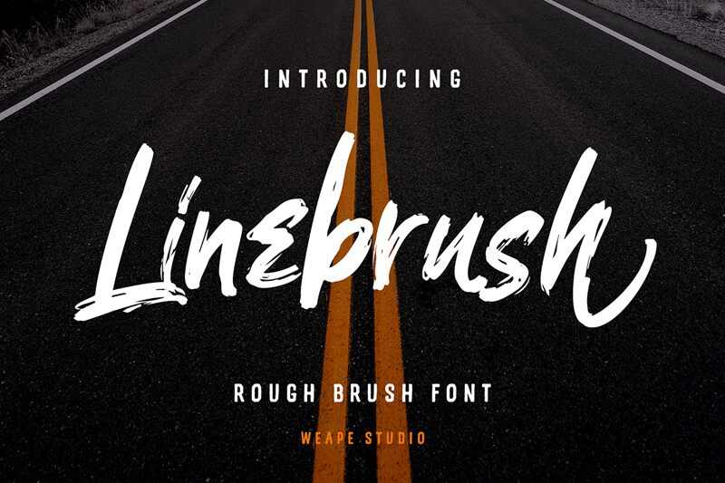 Linebrush Schriftart