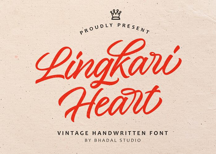 Lingkari Heart Schriftart