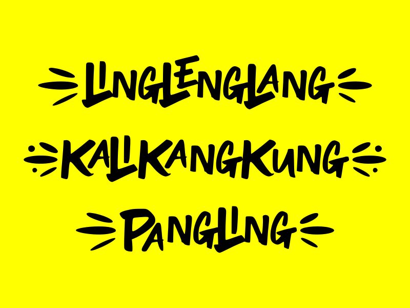 LingLengLang Schriftart
