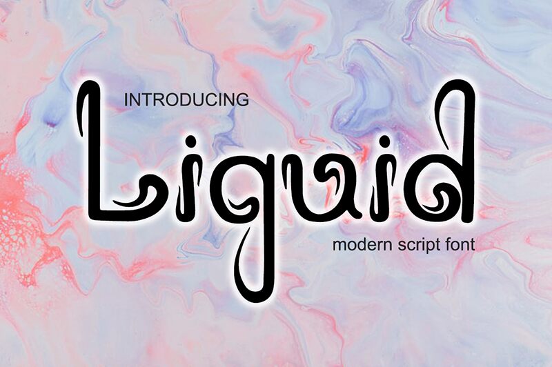 Liquid Schriftart