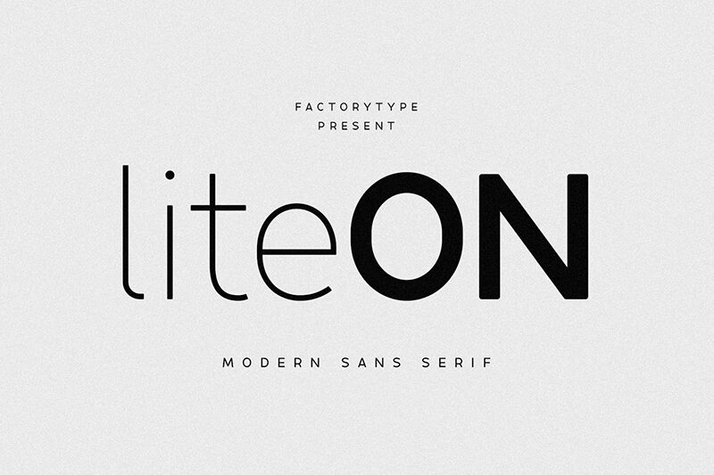 Lite On Schriftart