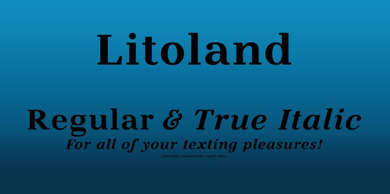Litoland Czcionka