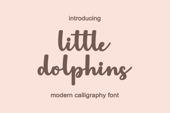 Little Dolphins Schriftart