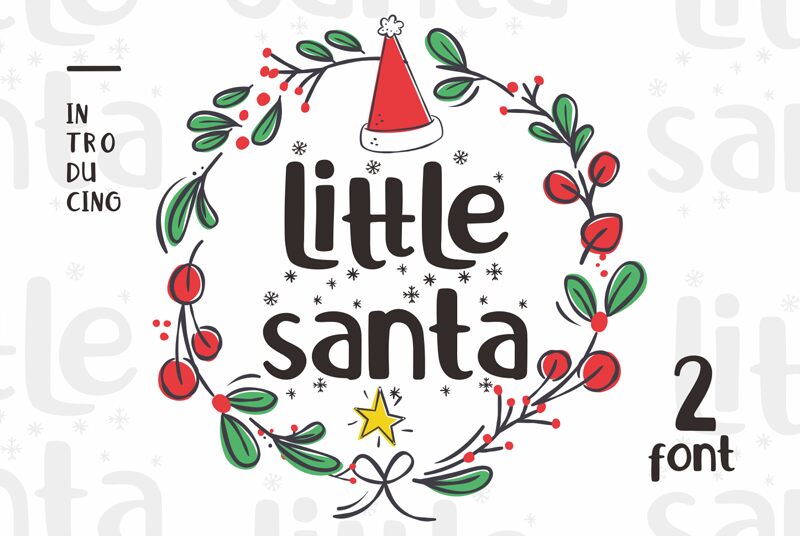 Little Santa Flake Czcionka