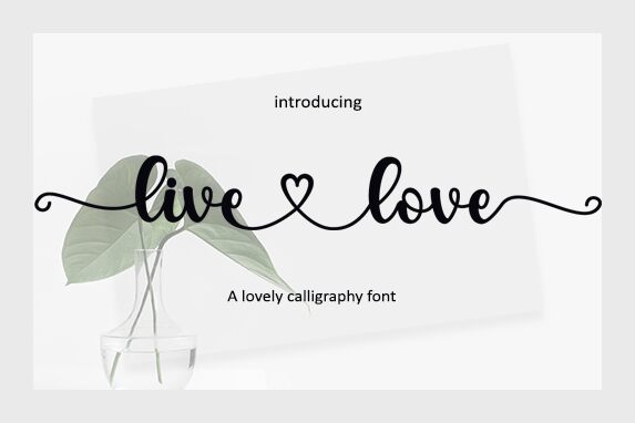 Livelove Schriftart