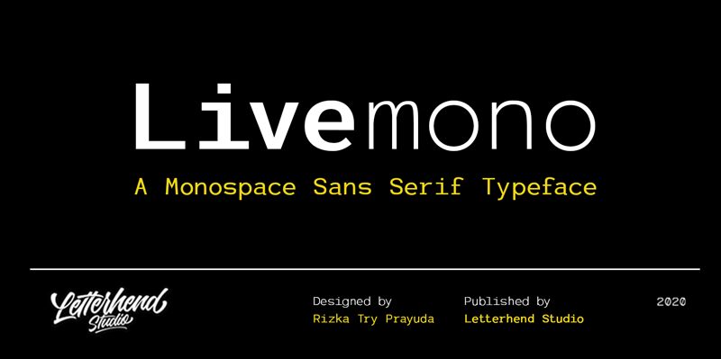 Livemono Schriftart