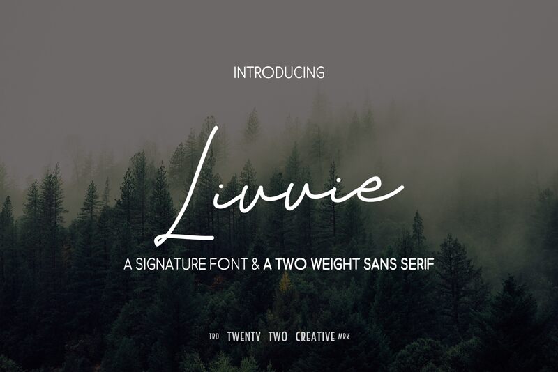 Livvie Signature Schriftart