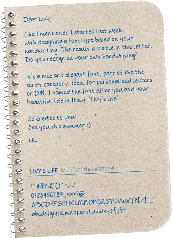 Livy's life Font