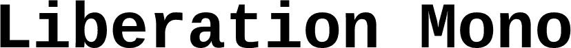 Liberation Mono Bold