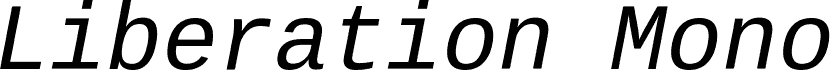 Liberation Mono Italic