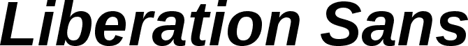 Liberation Sans Bold Italic