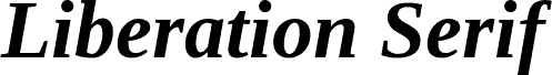 Liberation Serif Bold Italic