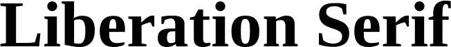 Liberation Serif Bold