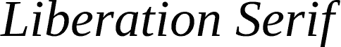 Liberation Serif Italic