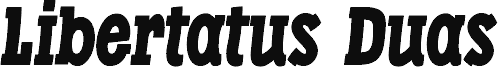 LibertatusDuas-Italic