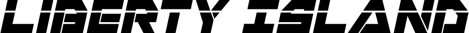 Liberty Island Laser Italic