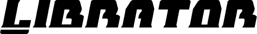 Librator Bar Expanded Italic písmo