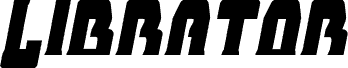 Librator Condensed Italic písmo