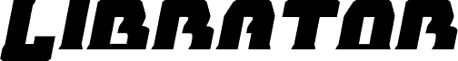 Librator Expanded Italic písmo