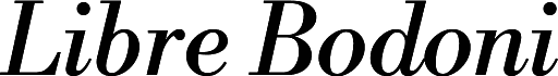 Libre Bodoni Italic