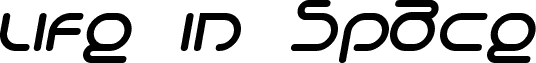 Life in Space Italic