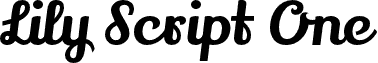 Lily Script One