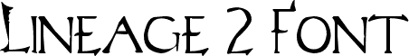Lineage 2 Font