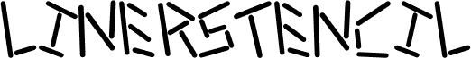Preview of the linerstencil bold font