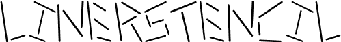 Preview of the linerstencil thin font