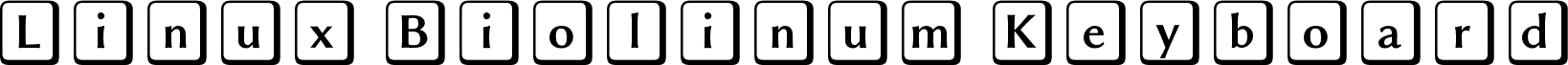 Linux Biolinum Keyboard