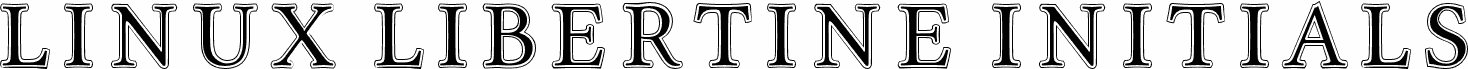 Linux Libertine Initials