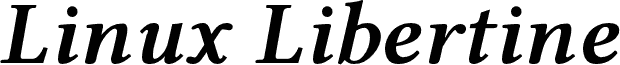 Linux Libertine Semibold Italic