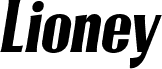 Preview of the LioneyDEMO Oblique font