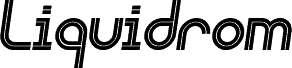 Liquidrom Bold Italic шрифт