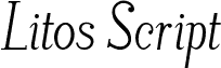 LitosScript-Italic
